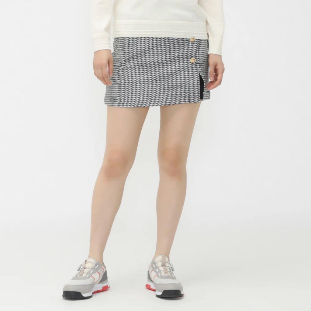 ドビーカルゼ ソフトタンブラーストレッチ 変形千鳥柄　新品