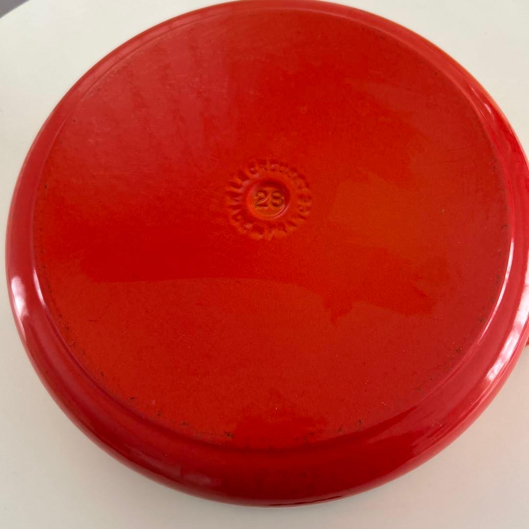 ルクルーゼ　LE CREUSET　ココット ロンド オレンジ　28cm