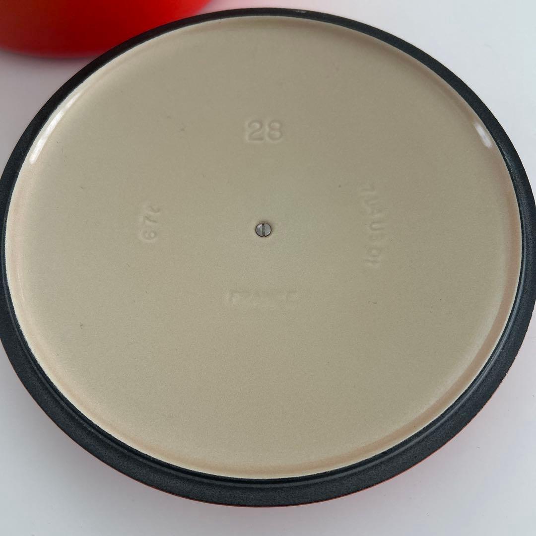 ルクルーゼ　LE CREUSET　ココット ロンド オレンジ　28cm