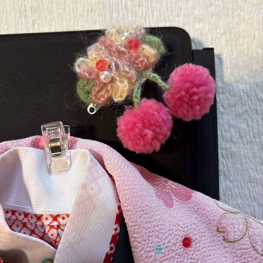 七五三　JAPAN style 三歳　 着物被布六点セット