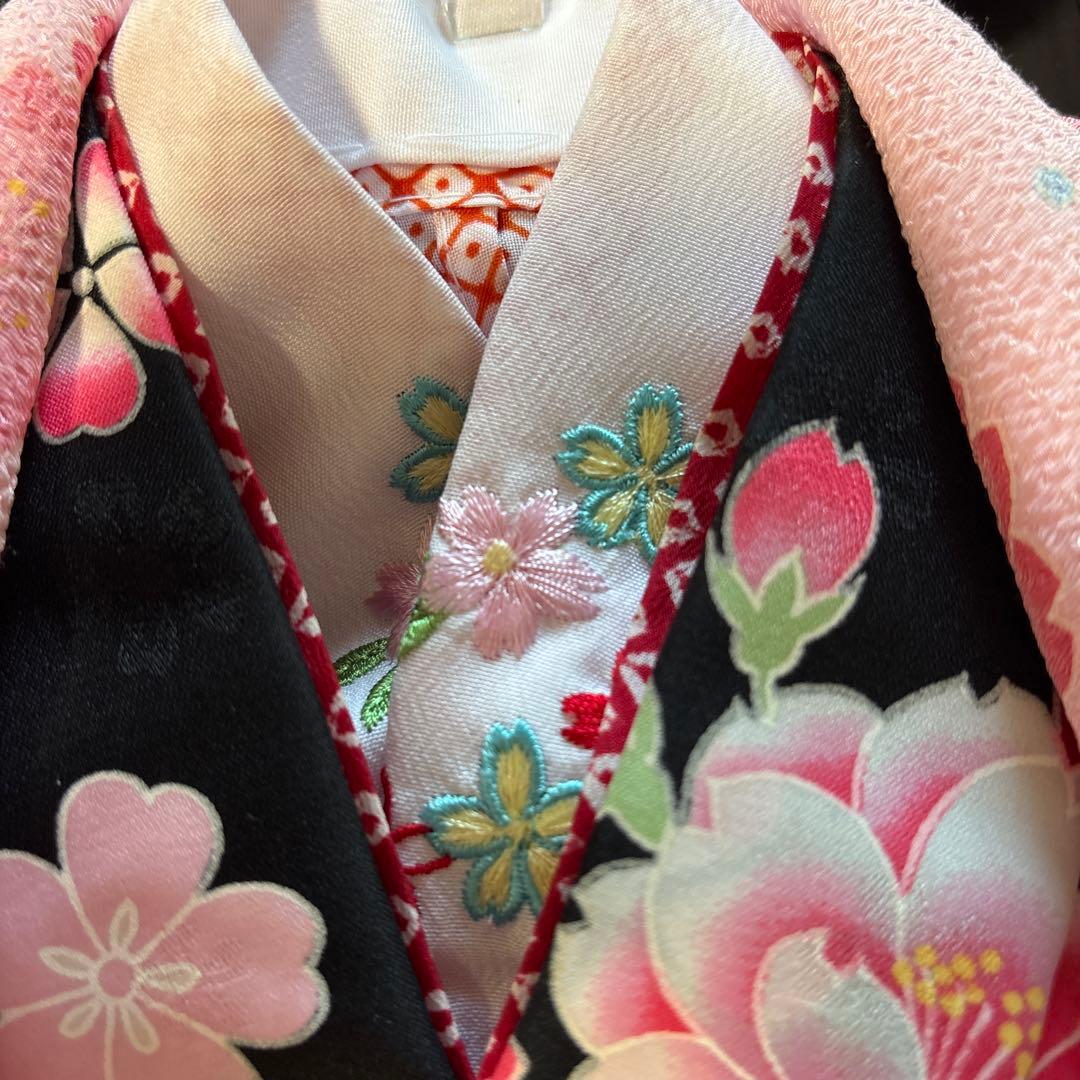 七五三　JAPAN style 三歳　 着物被布六点セット