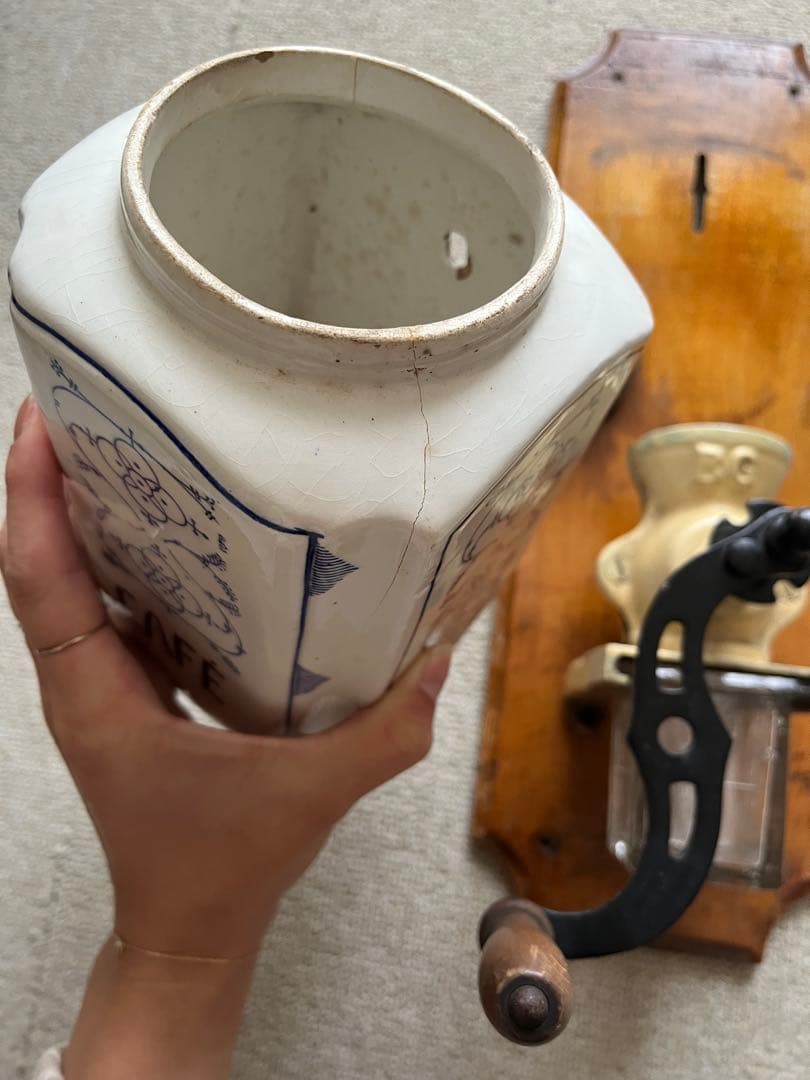 フランスアンティーク 壁掛けコーヒーミル