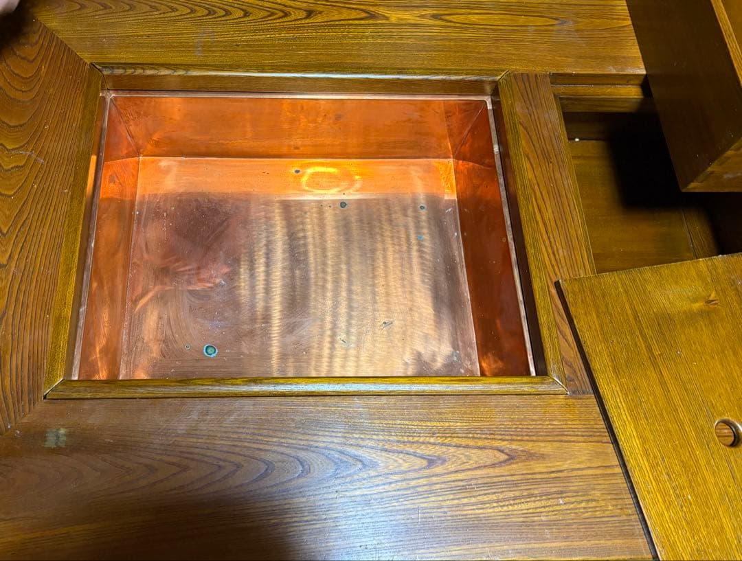 囲炉裏テーブル(引き出し3個付き和家具)