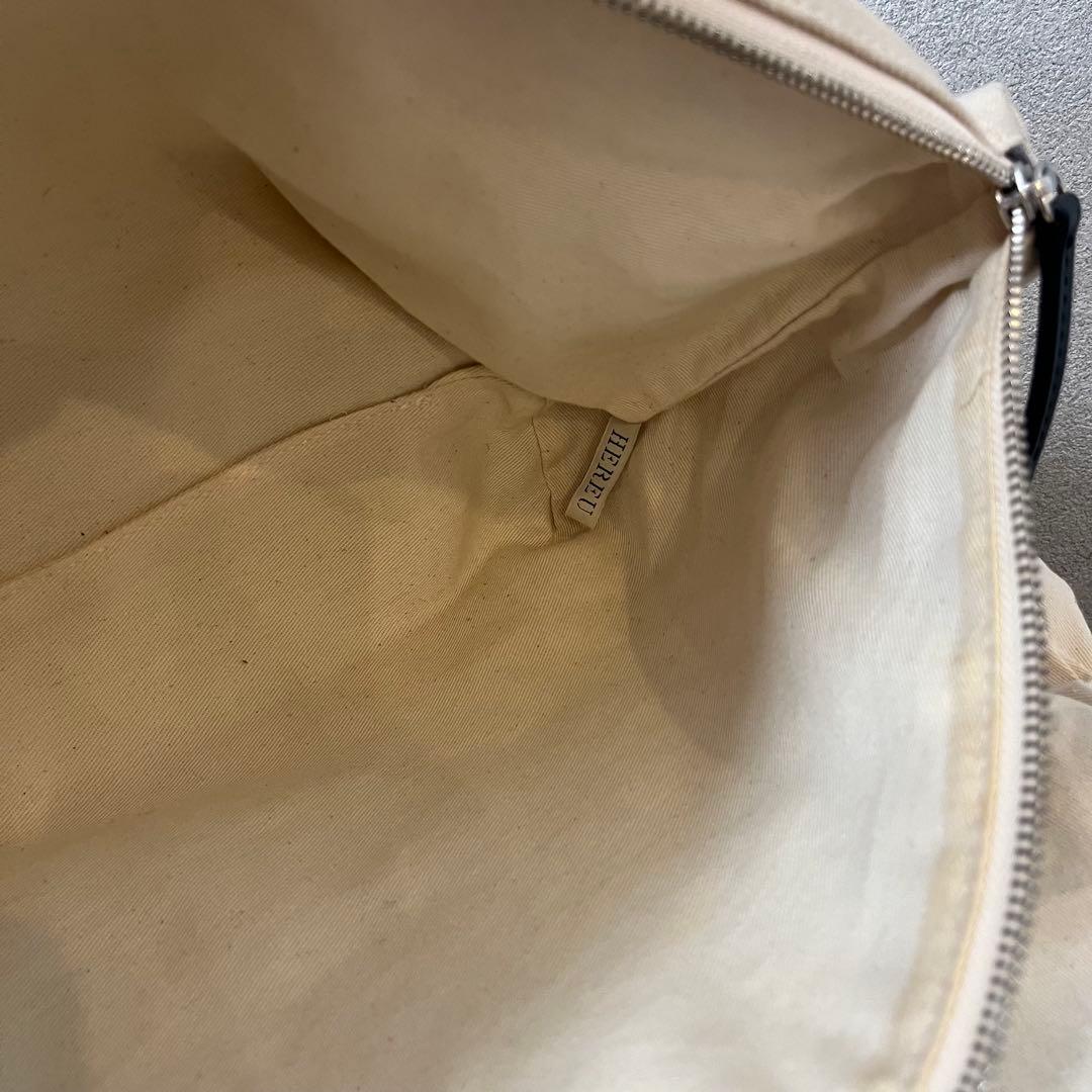 最終値下げ★美品　HEREU かごバッグ ナチュラル　ブラック