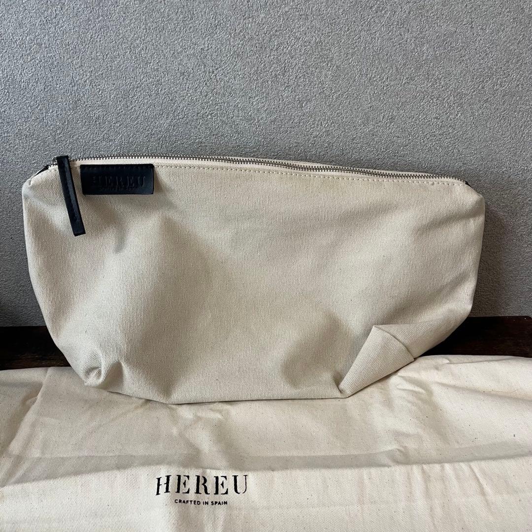 最終値下げ★美品　HEREU かごバッグ ナチュラル　ブラック