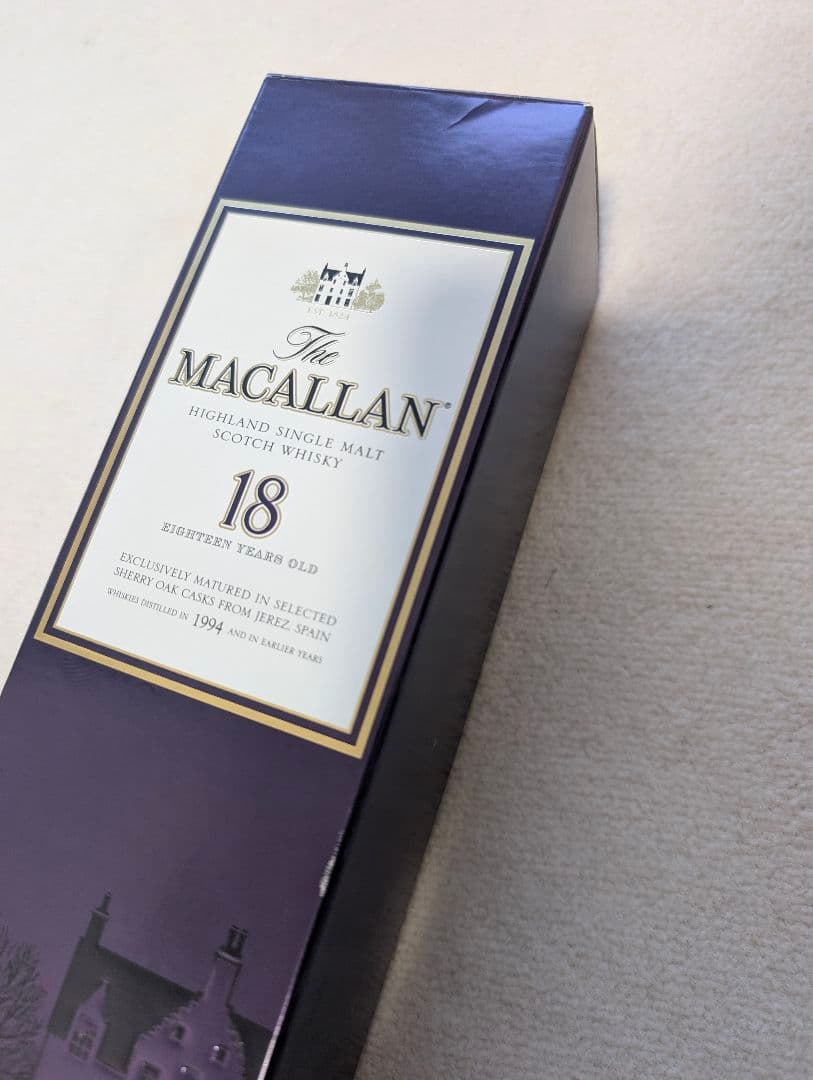 【未開栓・箱付き】ザ・マッカラン 18年 1994 ヴィンテージ　シェリーオーク