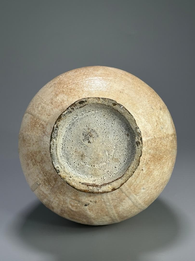 韓国美術　李朝時代　15～16世紀　李朝中期　刷毛目花瓶　華道具