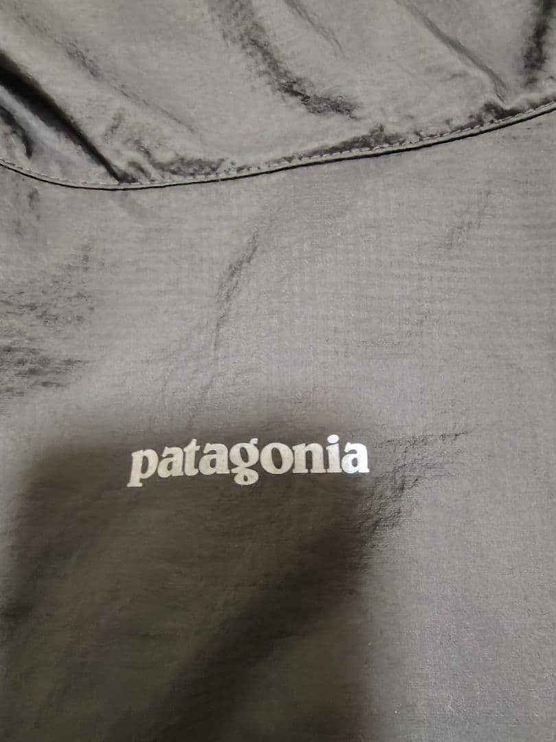 patagonia フーディニ ジャケット М パタゴニア 濃灰 オレンジ 廃盤