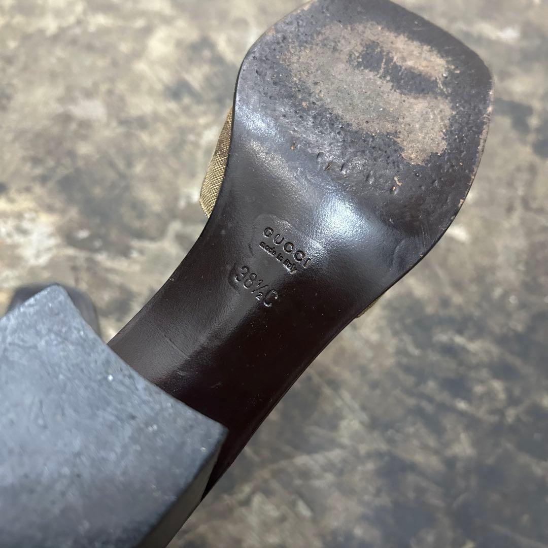 GUCCI シール サンダル 38 1/2