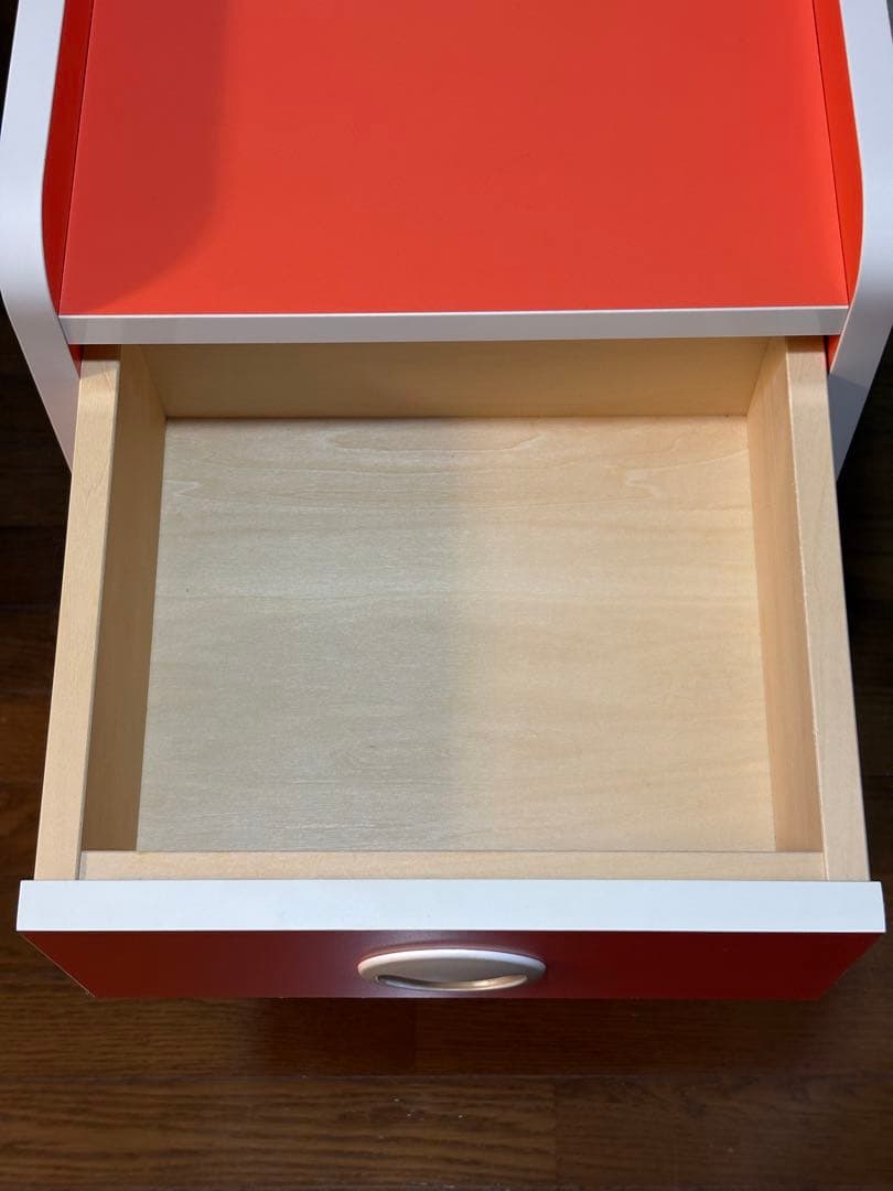 昭和レトロ　オレンジ色の5段棚