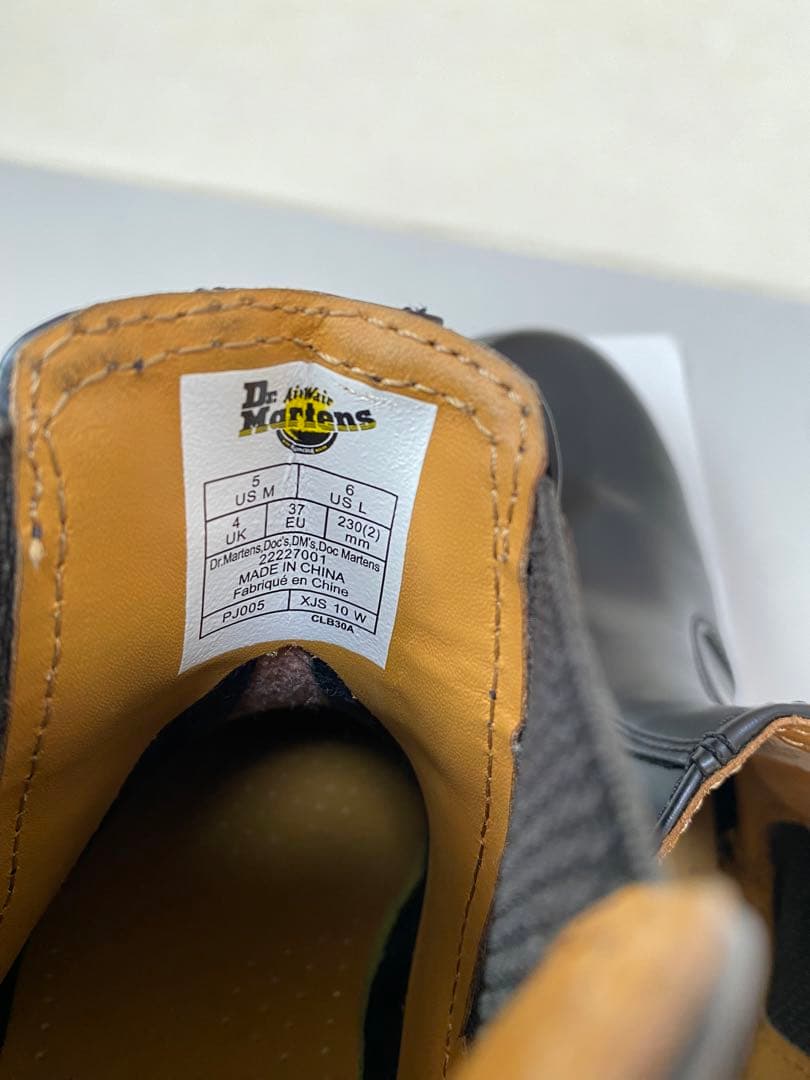 Dr. Martens ブラック サイドゴアブーツ