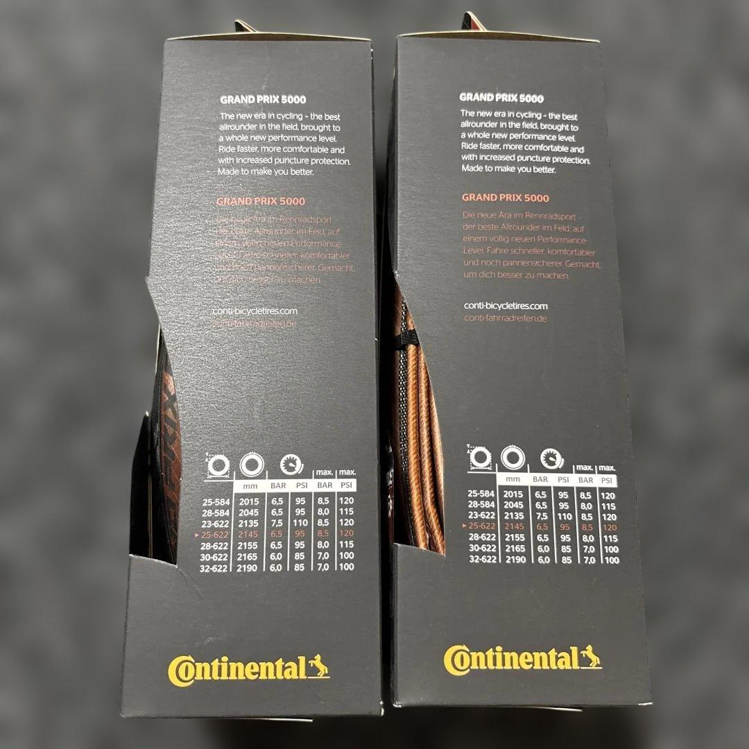 【新品２本】コンチネンタル Grand Prix 5000 CL 25c タイヤ