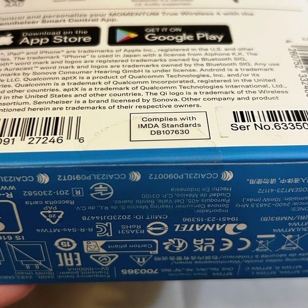 イヤホン SENNHEISER MOMENTUM True Wireless 4