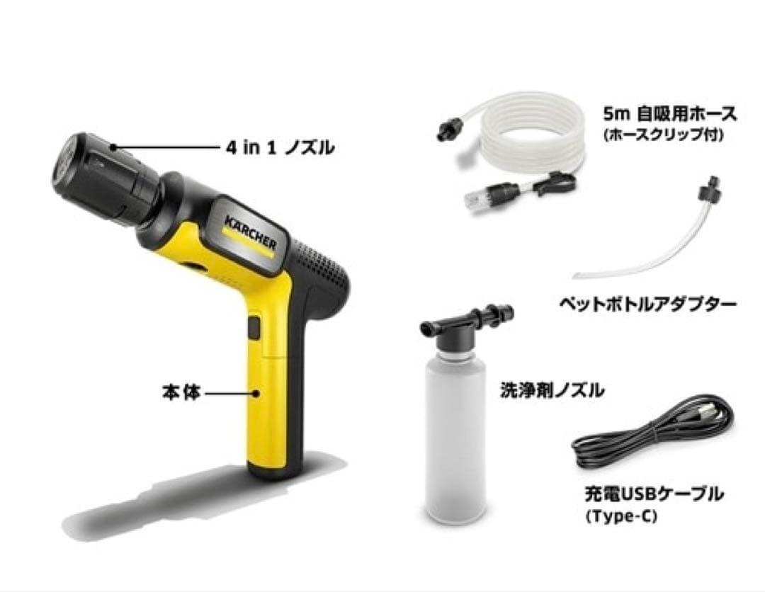 【新品未開封】ケルヒャー ハンディーエア コンパクト モバイル高圧洗浄機