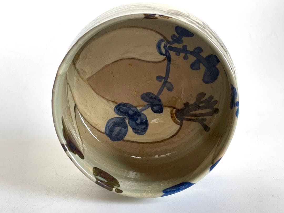 陶芸家　土屋雲善　布志名　大根絵　茶碗　抹茶碗　二重箱