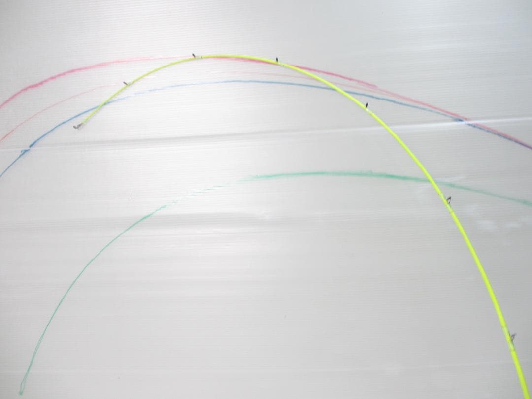 プロトタイプ 4'11\"【L】フジグリップ　エバーグリーン7軸 カーボン グラス