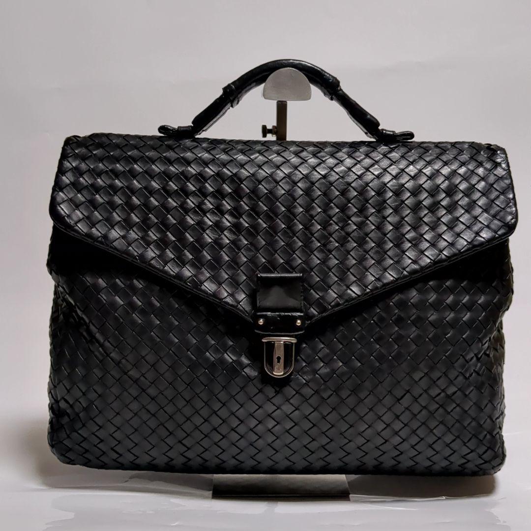 ✨ボッテガヴェネタ✨ビジネスバッグ イントレチャート レザー ブラック