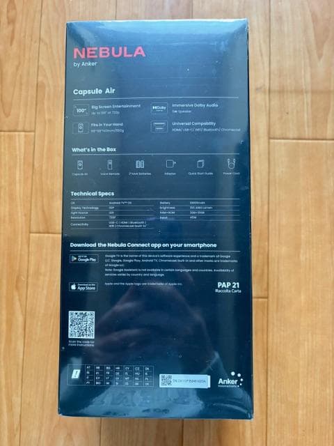 （新品）NEBULA Capsule Air プロジェクター本体