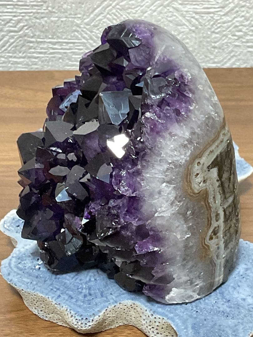 ウルグアイ産　 アメジストクラスター 置物　830g