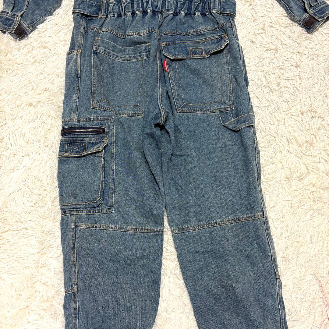 【美品/希少】スナップオン デニム ツナギ オーバーオール つなぎ M
