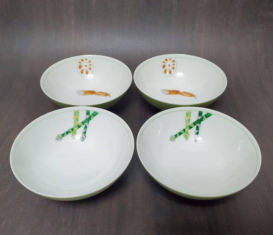 S11 深川製磁　野菜　みのり　茶碗　11客セット+おまけ付き　宮内庁御用達