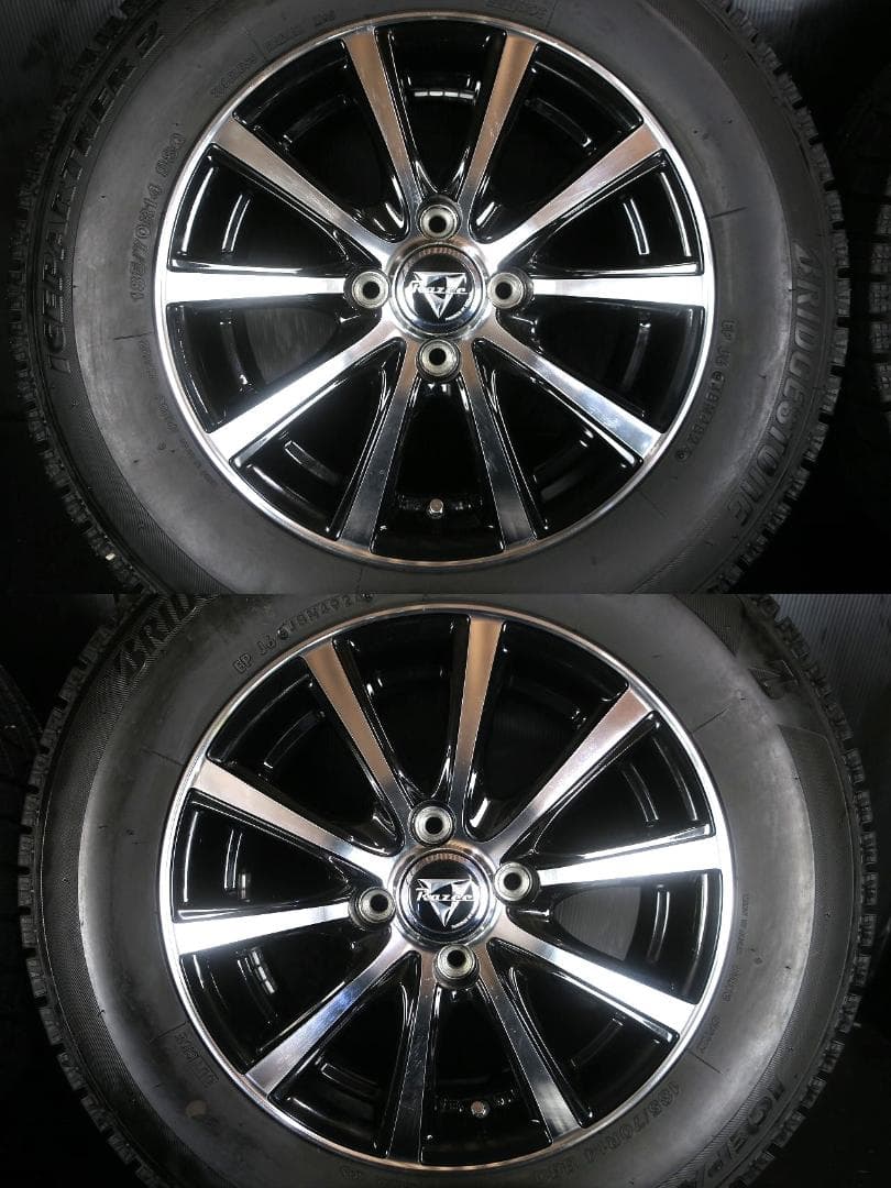 美品 2024年製 ブリヂストン スタッドレス 185/70R14 12系ノート