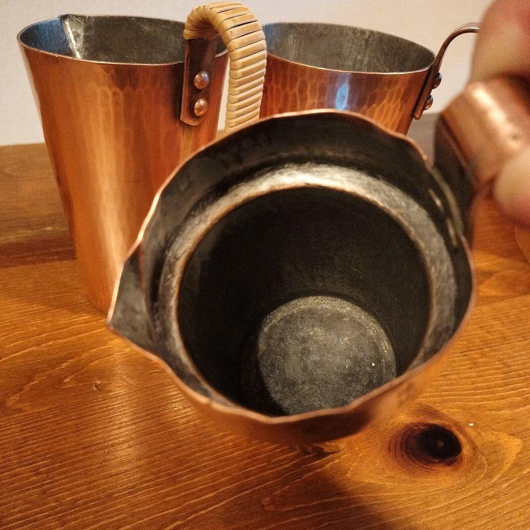 有次 　銅製鍋　酒燗器　アンテーク　ちろり