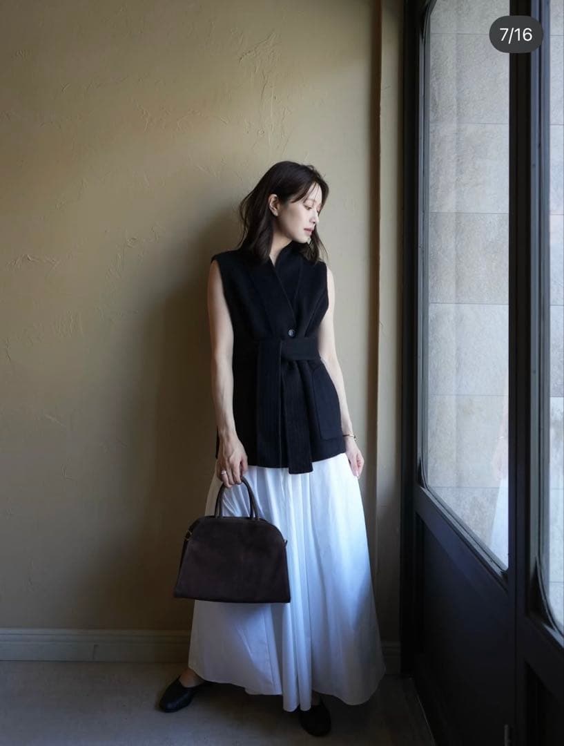 LAUBE BLANC リバーシブルポンチョ♡美品