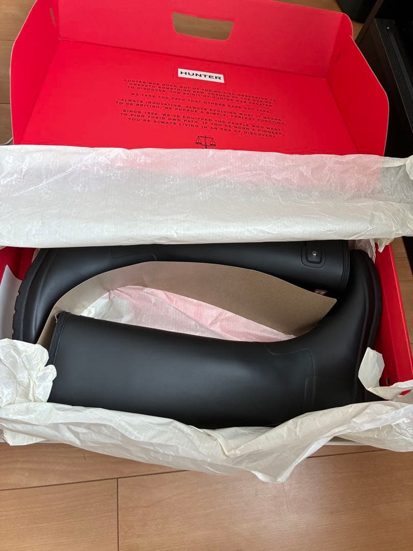 R　HUNTER レインブーツ　ブラック 美品