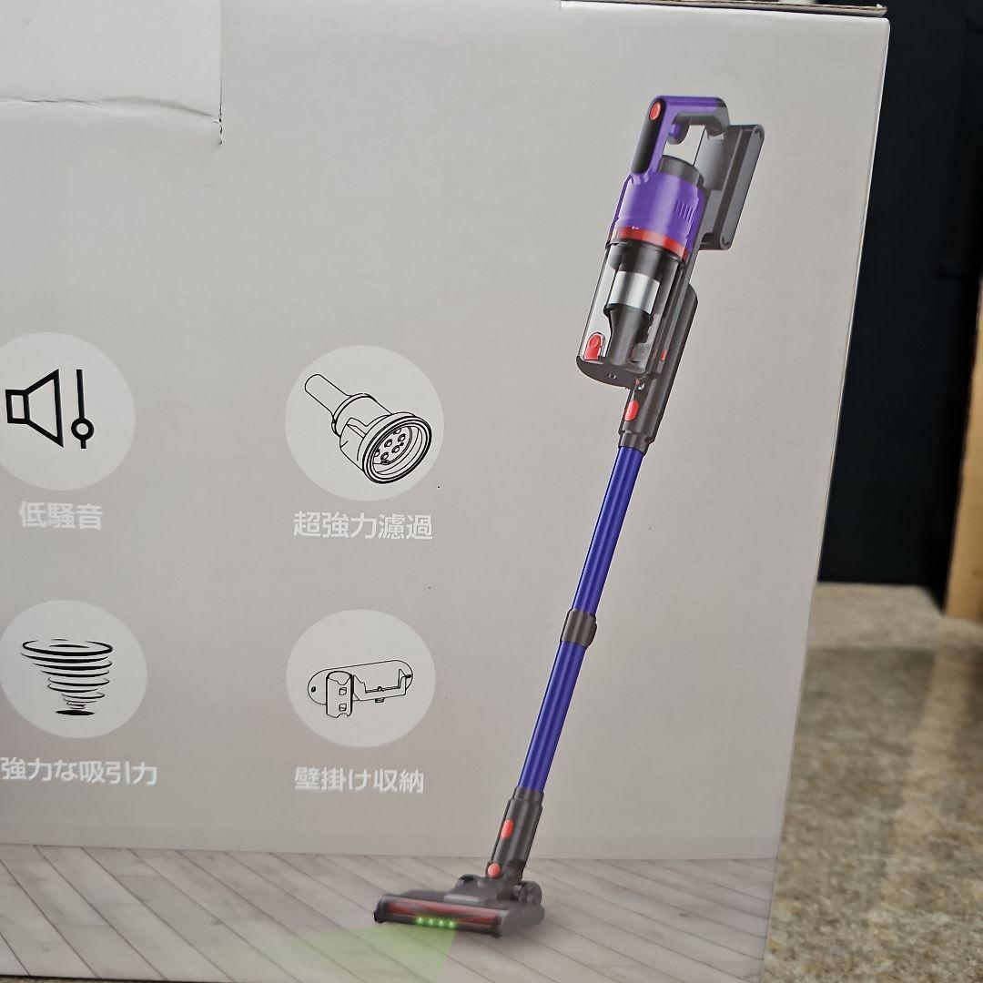 掃除機 コードレス 58kPa強力吸引自立式 55分連続稼働 軽量 スタンド不要