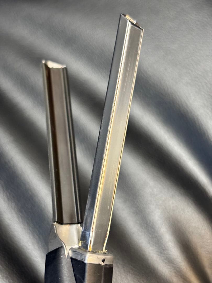 超美品　LENZ F-8Gレンツアイロン 5角8㎜　コード無し　理容アイロン