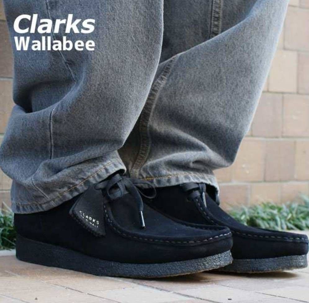 Clarks ブラック Wallabee 26cm クラークス ワラビー