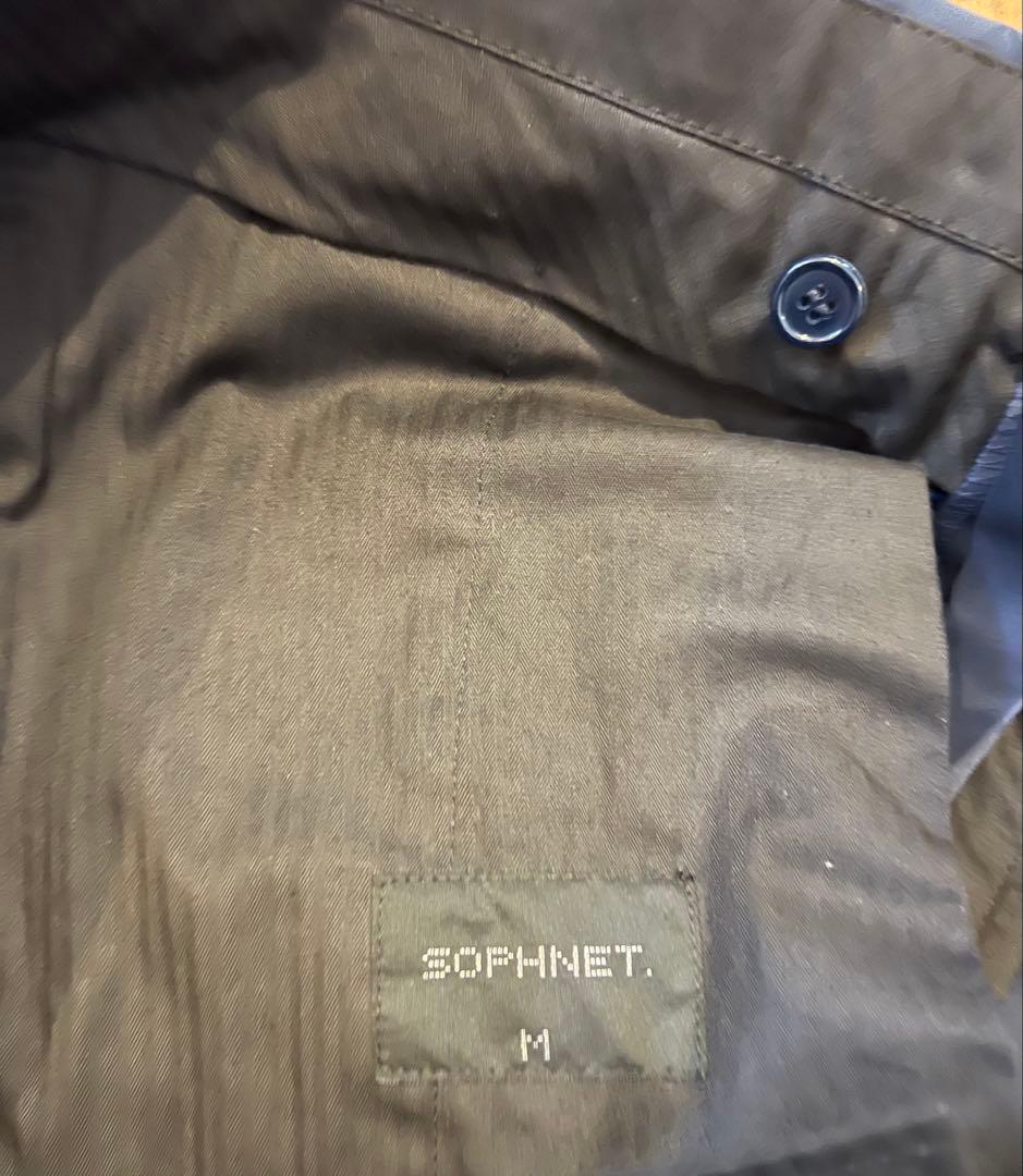 ソフネット SOPHNET. セットアップ　裏地迷彩 ストレッチ M 紺