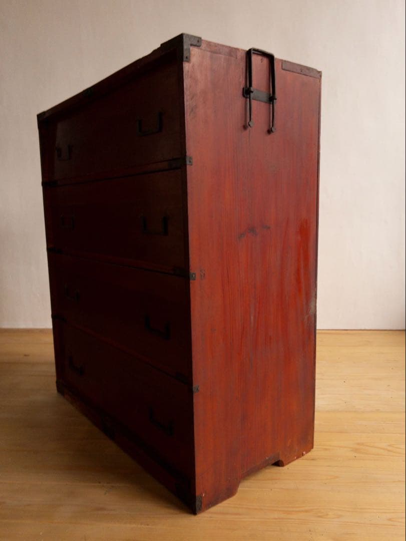 和箪笥　4段　古道具　古家具　和家具　ビンテージ　アンティーク　レトロ