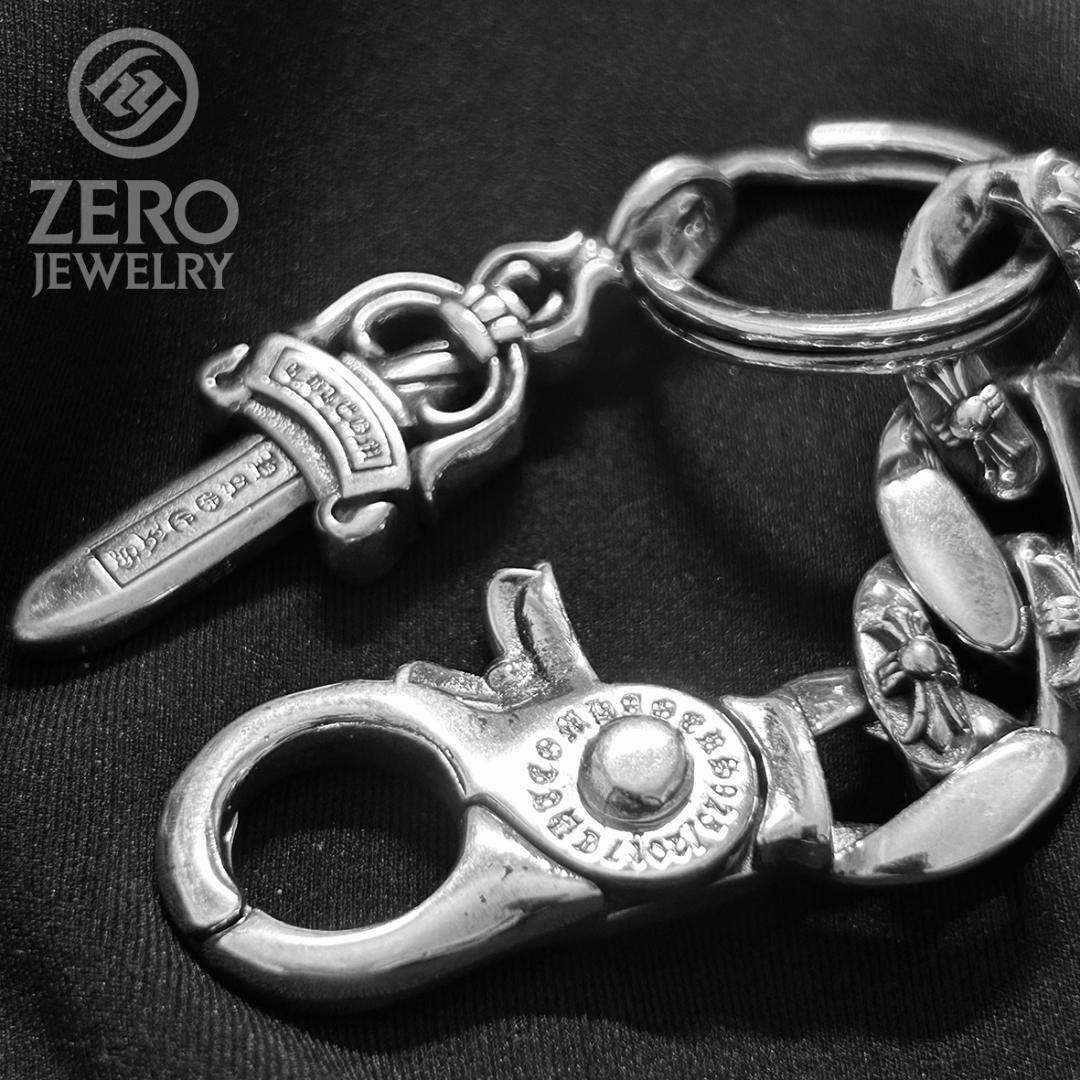 【⭐️即日発送⭐️925刻印】ダガー　キーリング キーホルダー