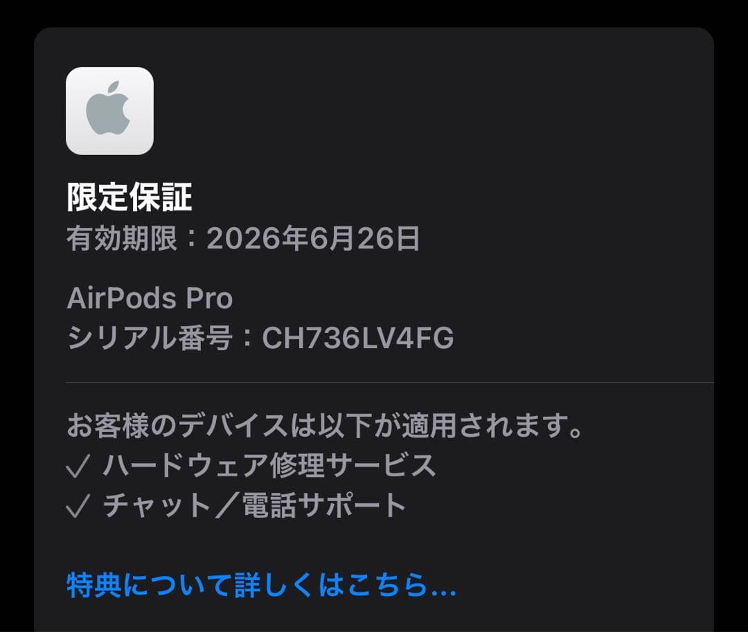 新品同様AirPods Pro2 (第2世代) USB-C 保証有り26/6月迄
