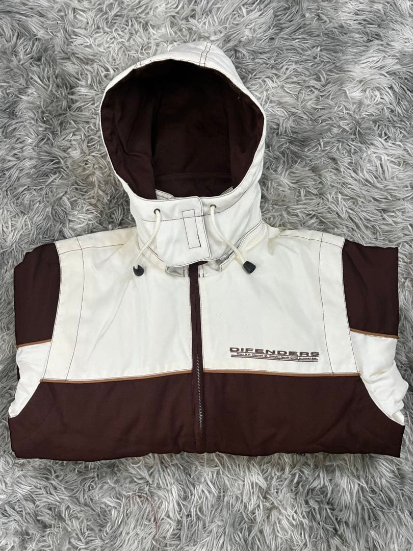 WINDEX スキーウェア 上下セット 茶×白 レディースM 中綿 良品