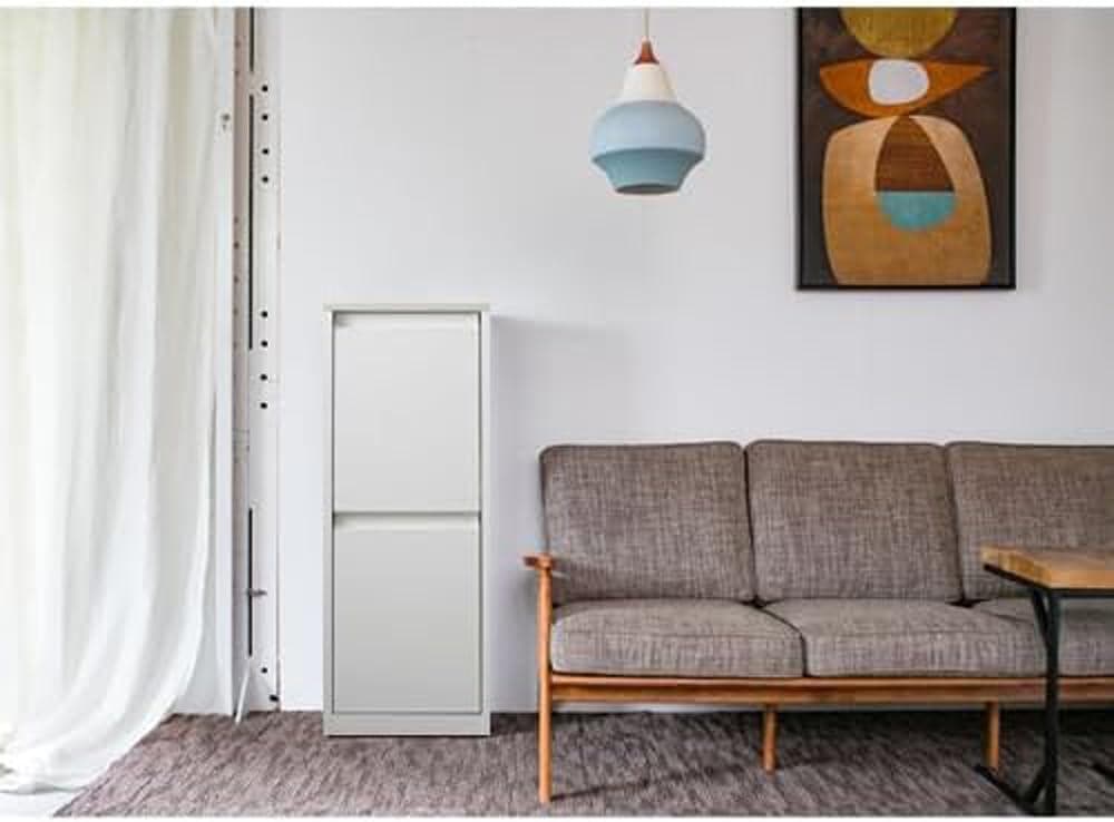 ダストボックス 2分別タイプ YY-WSB-32 ホワイト/メープル