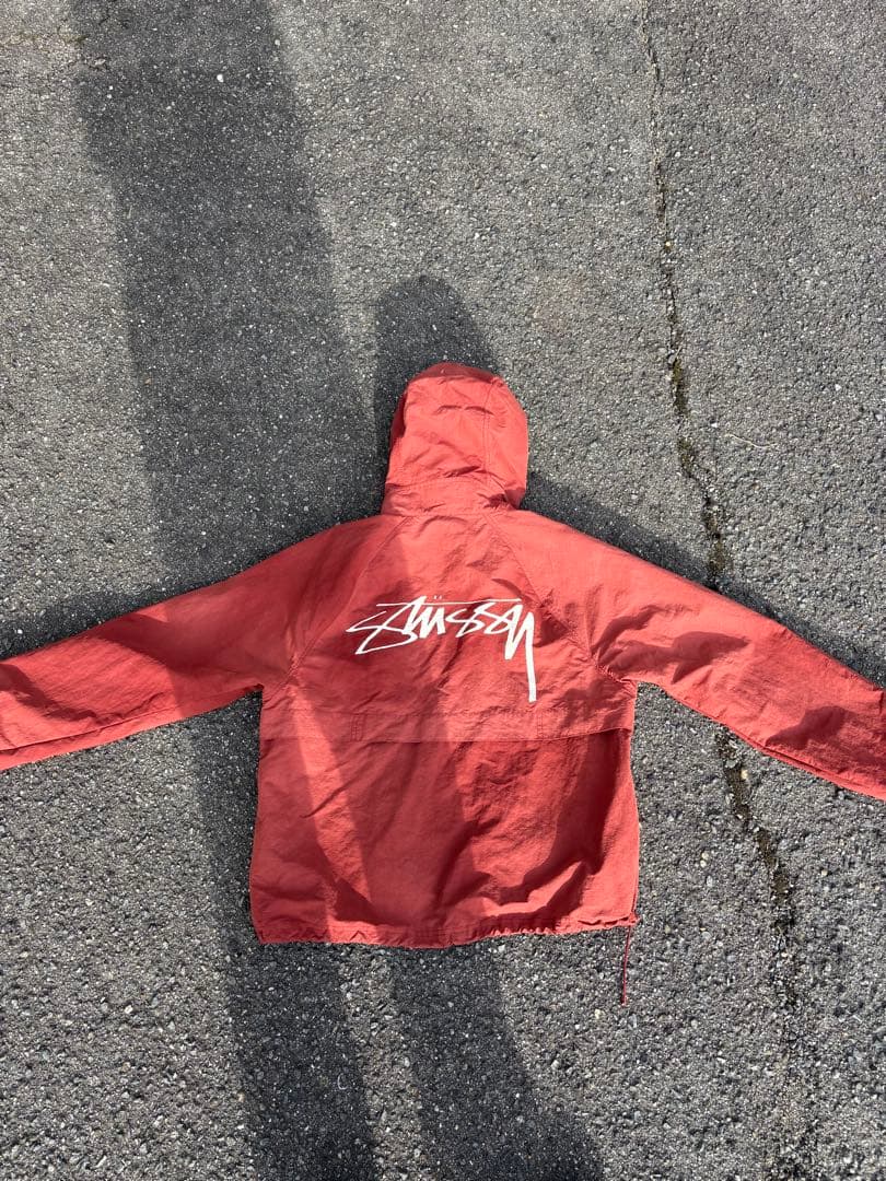 Stussy シェルジャケット　赤