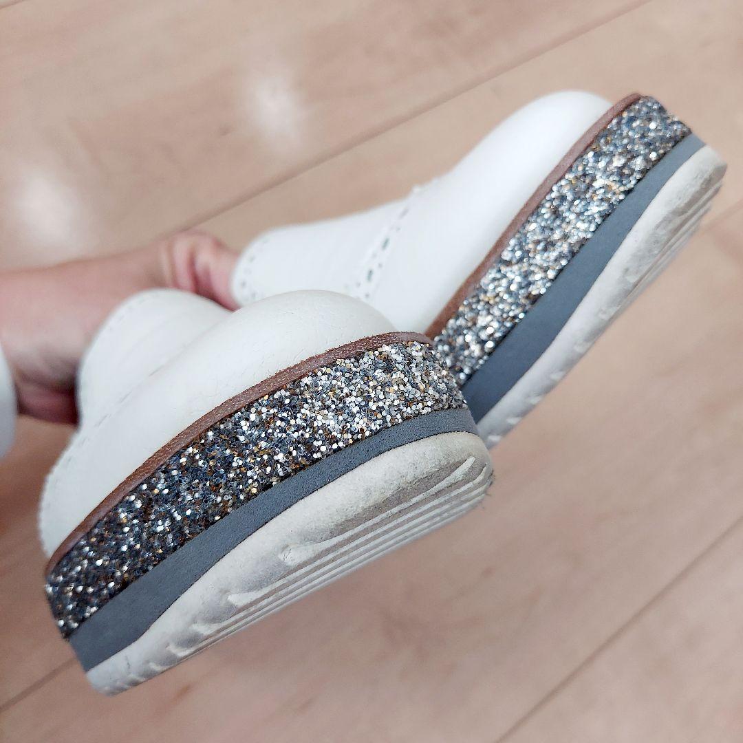 DIANA ダイアナ ローファー グリッター 厚底 シューズ 靴 23.5 革靴