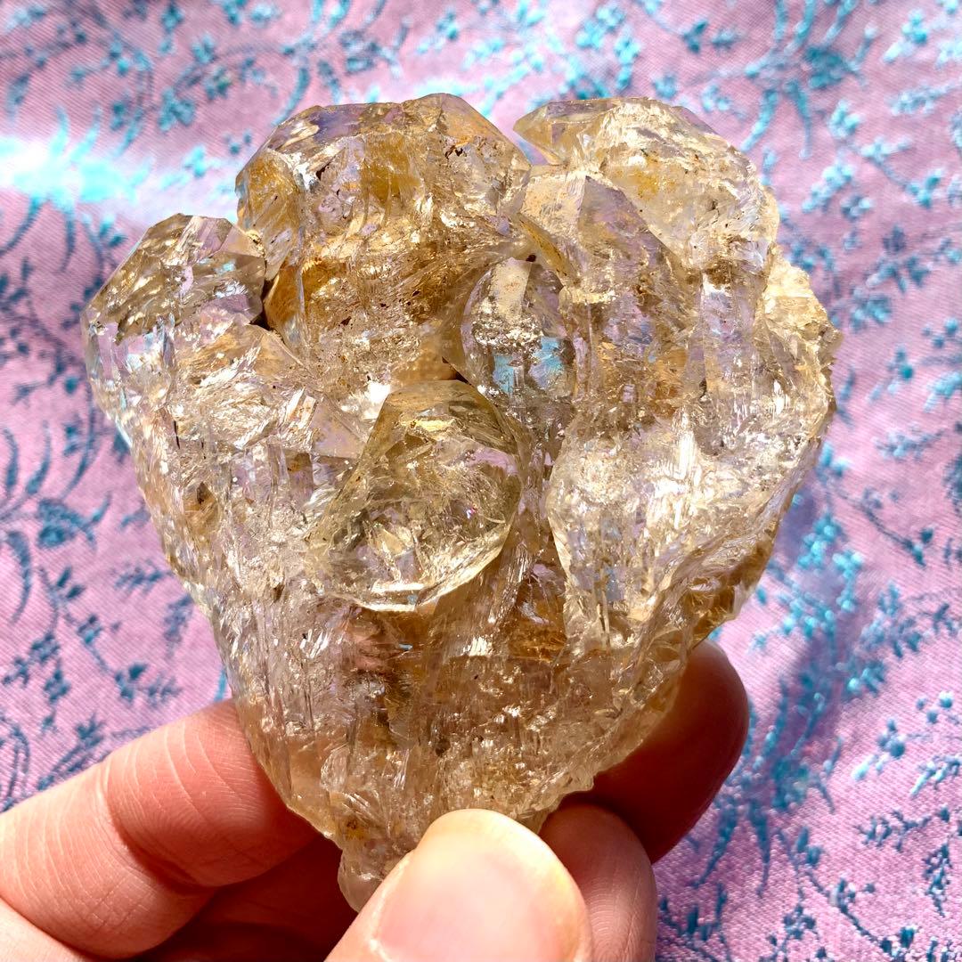 ダイヤモンド系骸骨水晶-14/スケルタルクォーツ/マルチクラスター