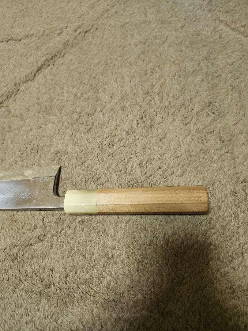 子の日　出刃包丁 楓 霞 八寸 朴柄 白鞘