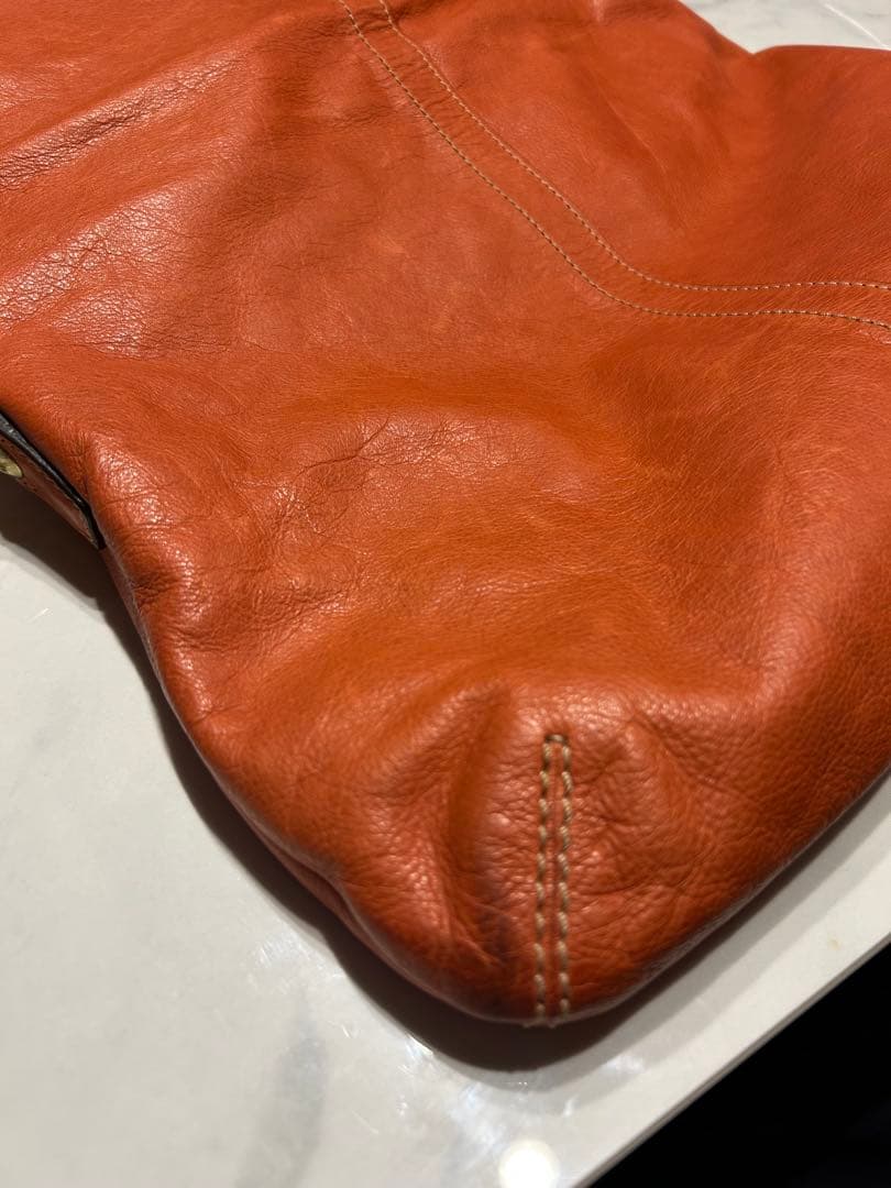 【希少】COACH がま口 2WAYバッグ グラブタンレザー オールドコーチ