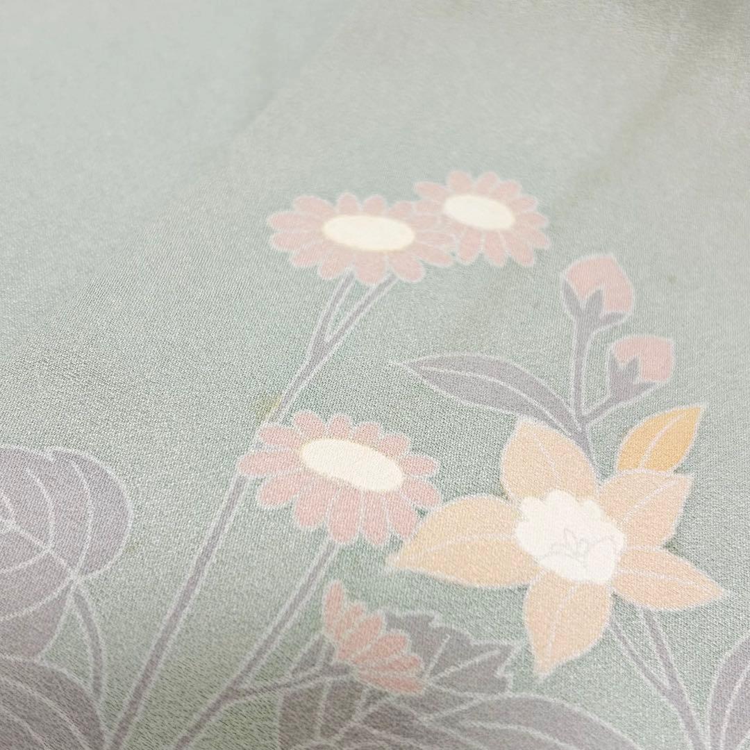 【極美品❤️】訪問着 正絹 四季草花文様 金彩 上品 卒業式 入学式 結婚式