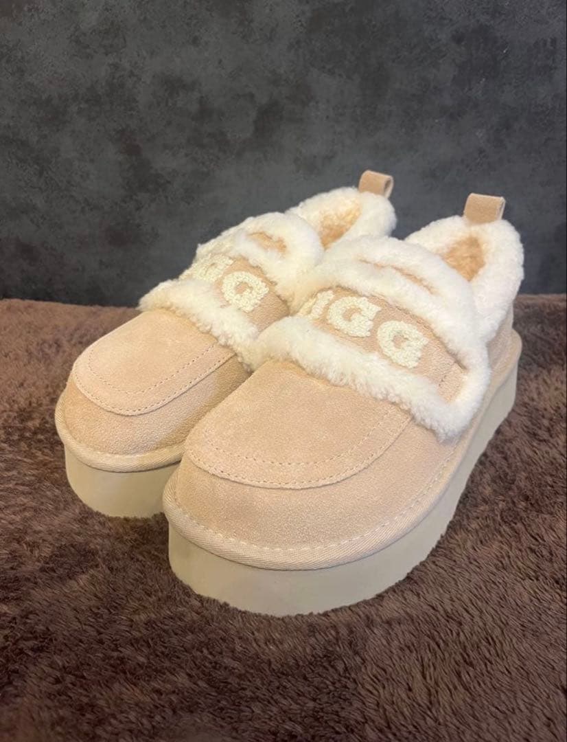 UGG アグ　ベージュ 厚底 25cm