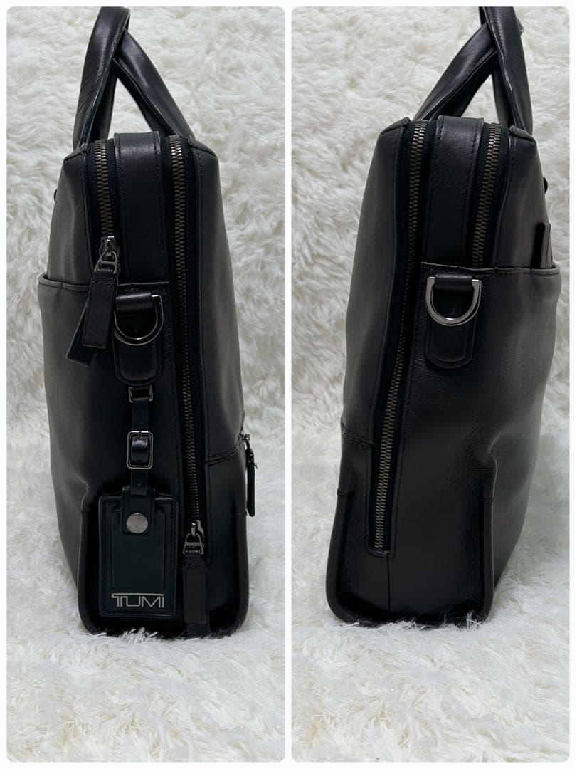 【極美品】トゥミ ビジネスバッグ ブリーフケース オールレザー 2way 2層式