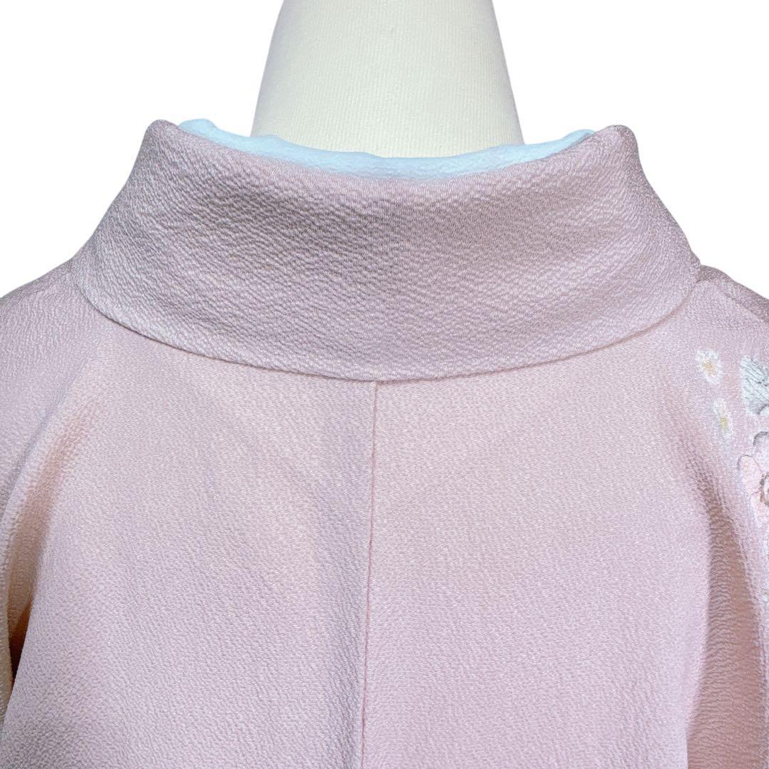 A126愛華 訪問着名門 滝泰 辻が花 絞り 訪問着 紋なし洗柿色フォーマル