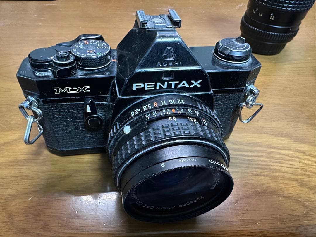 値下げ　PENTAX MX フイルム1眼　望遠広角レンズ付
