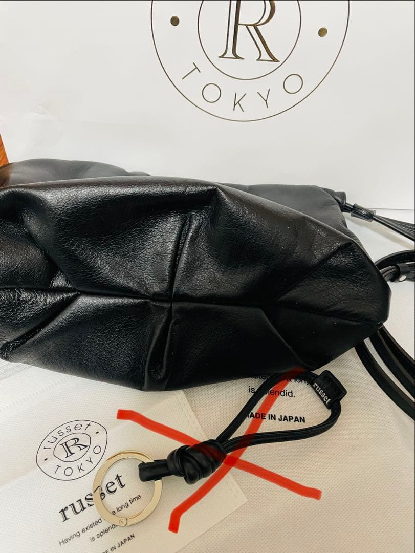 russet ラシット レザー巾着 4WAYショルダーバッグ