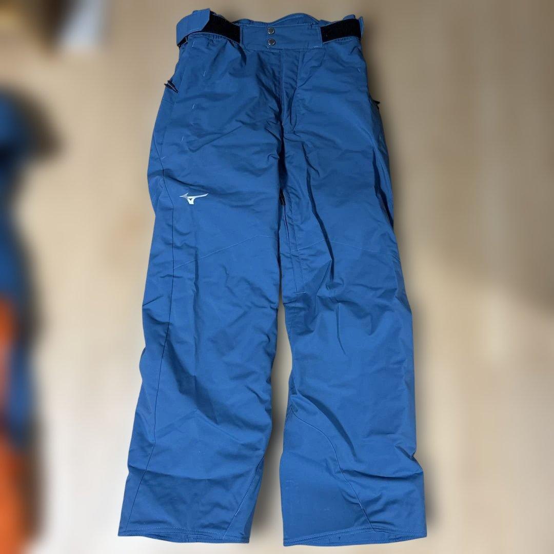 Mizuno スキーウェア 青/オレンジ　Sサイズ